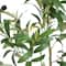 5ft. Artificial Minimalist Olive Tree in White Decorative Planter
